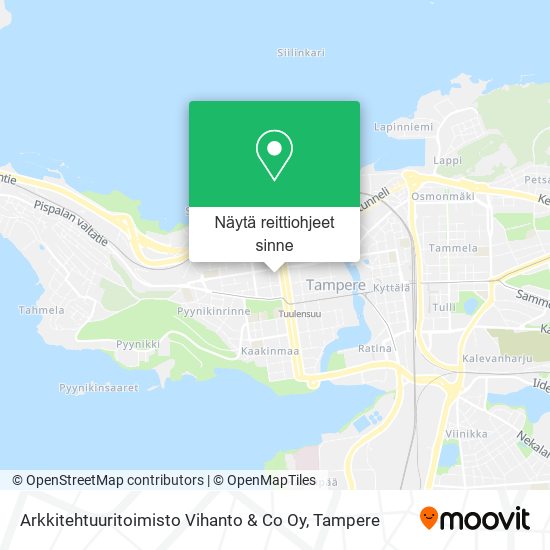 Arkkitehtuuritoimisto Vihanto & Co Oy kartta