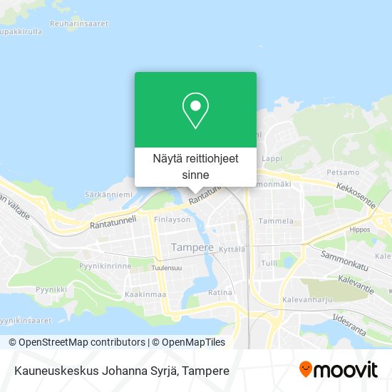 Kauneuskeskus Johanna Syrjä kartta