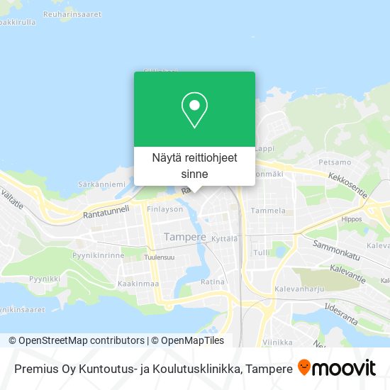 Premius Oy Kuntoutus- ja Koulutusklinikka kartta