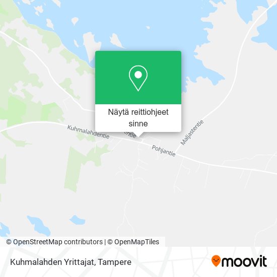 Kuhmalahden Yrittajat kartta