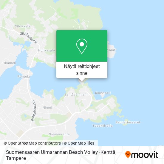 Suomensaaren Uimarannan Beach Volley -Kenttä kartta