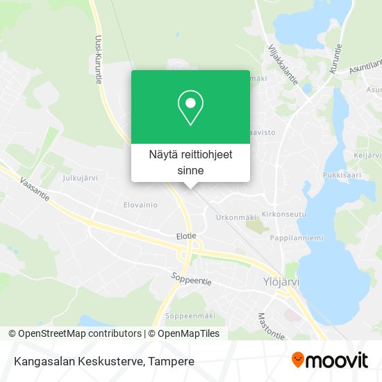 Kangasalan Keskusterve kartta