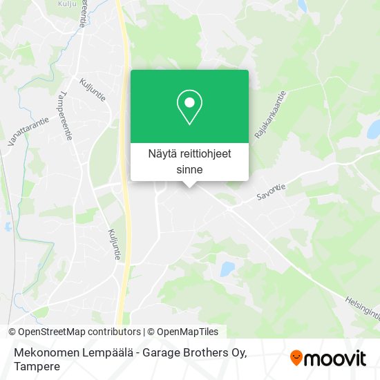 Mekonomen Lempäälä - Garage Brothers Oy kartta