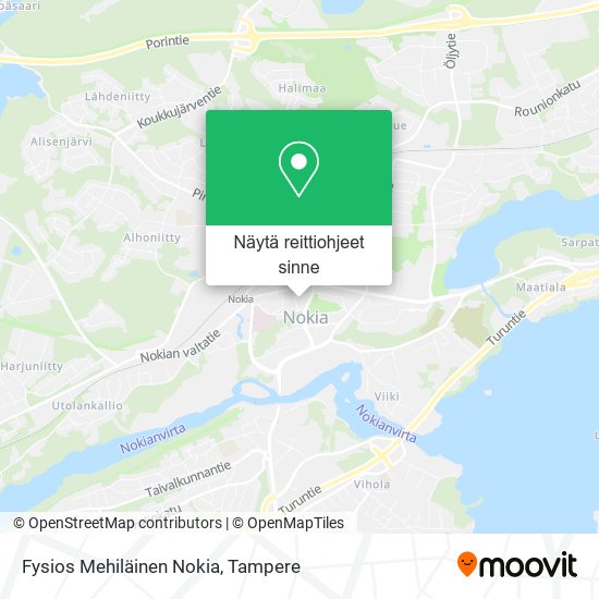 Fysios Mehiläinen Nokia kartta