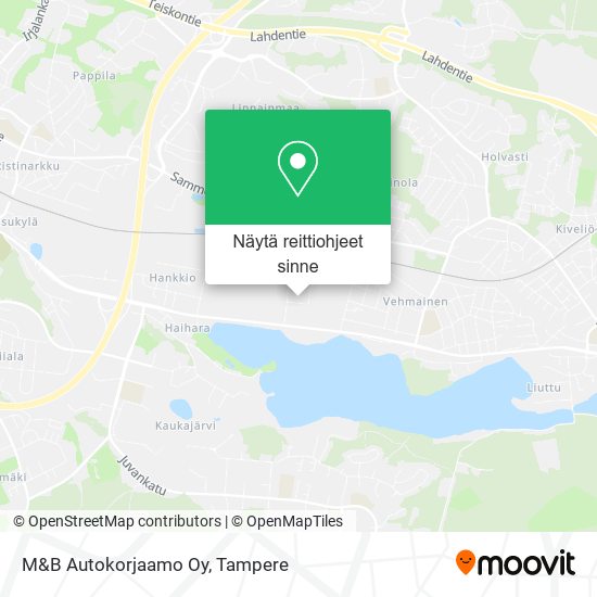 M&B Autokorjaamo Oy kartta