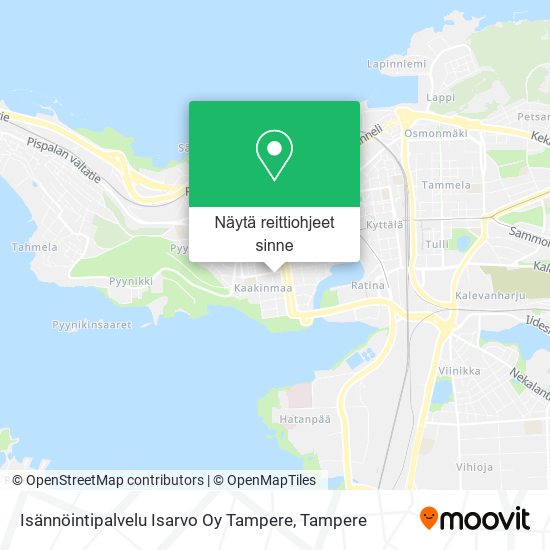 Isännöintipalvelu Isarvo Oy Tampere kartta