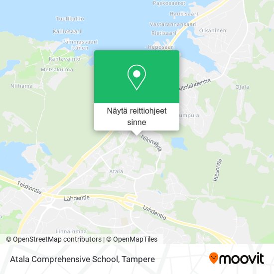 Atala Comprehensive School kartta