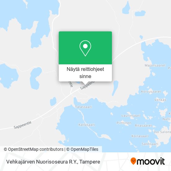 Vehkajärven Nuorisoseura R.Y. kartta