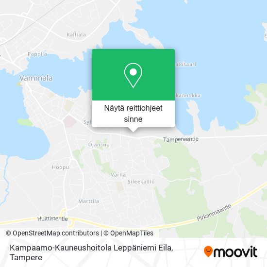 Kampaamo-Kauneushoitola Leppäniemi Eila kartta