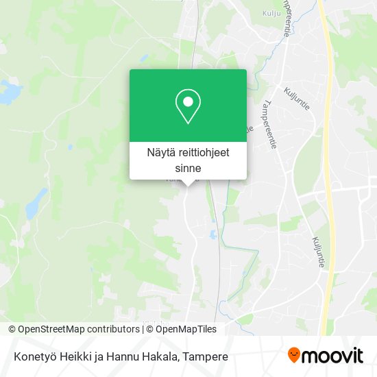 Konetyö Heikki ja Hannu Hakala kartta