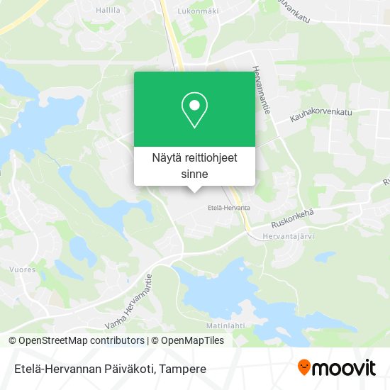 Etelä-Hervannan Päiväkoti kartta