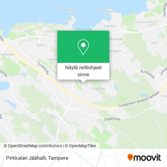 Pirkkalan Jäähalli kartta