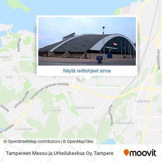 Tampereen Messu-ja Urheilukeskus Oy kartta