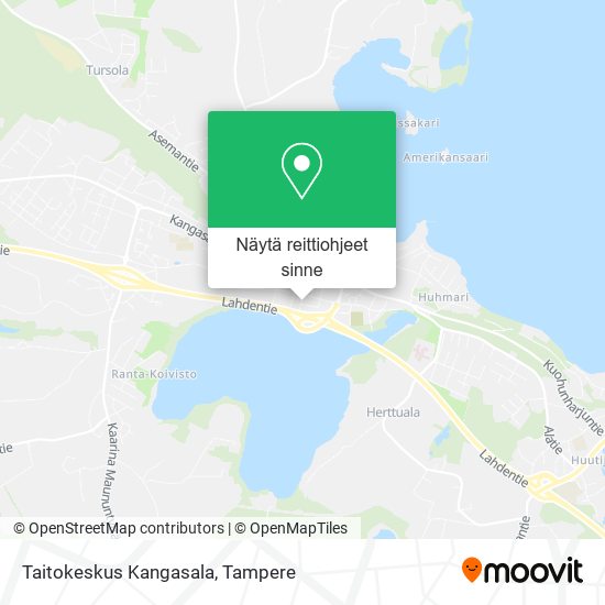 Taitokeskus Kangasala kartta