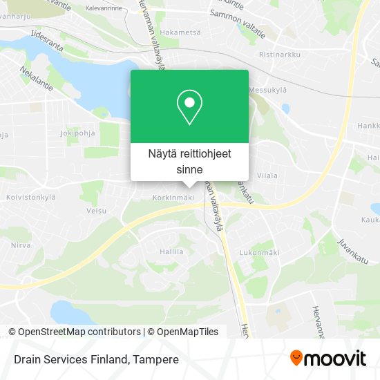 Drain Services Finland kartta