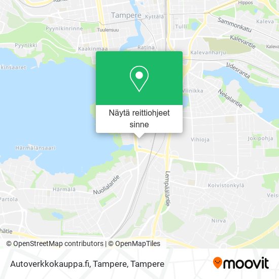Autoverkkokauppa.fi, Tampere kartta