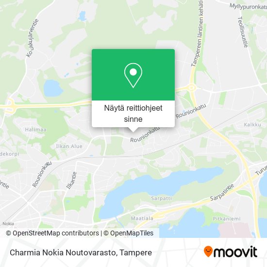 Charmia Nokia Noutovarasto kartta