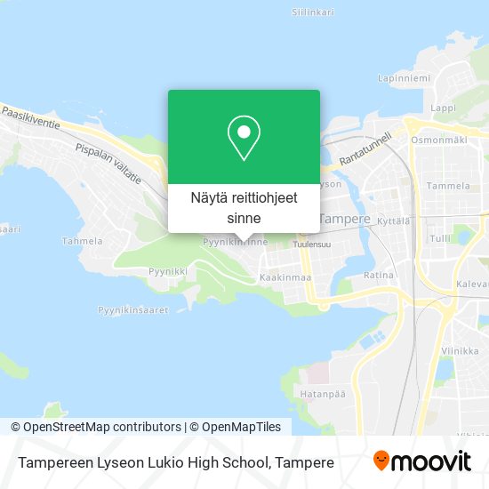 Tampereen Lyseon Lukio High School kartta