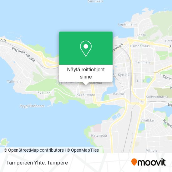 Tampereen Yhte kartta