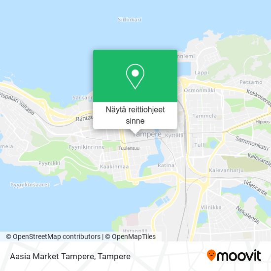 Aasia Market Tampere kartta