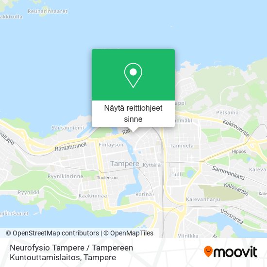 Neurofysio Tampere / Tampereen Kuntouttamislaitos kartta