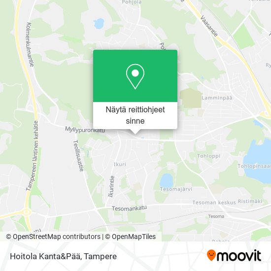 Hoitola Kanta&Pää kartta