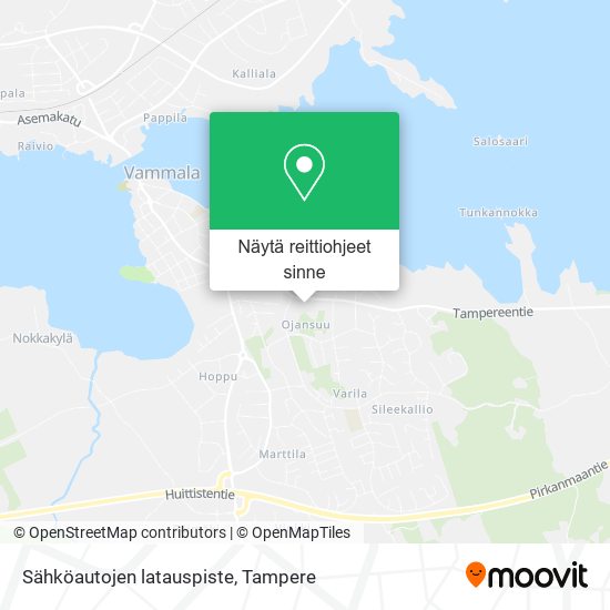 Sähköautojen latauspiste kartta