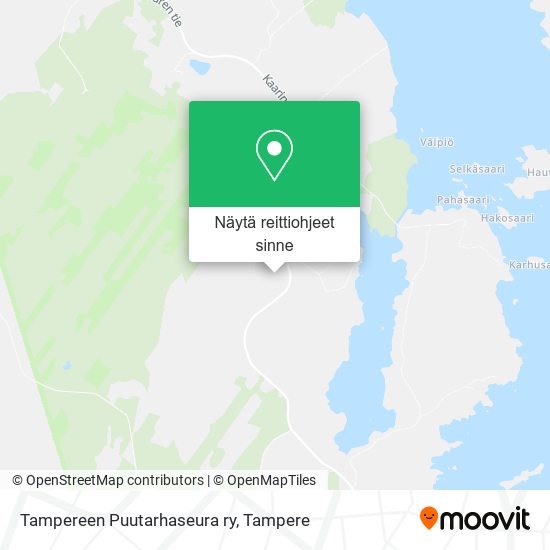 Tampereen Puutarhaseura ry kartta