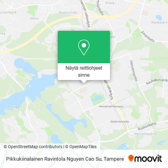 Pikkukiinalainen Ravintola Nguyen Cao Su kartta