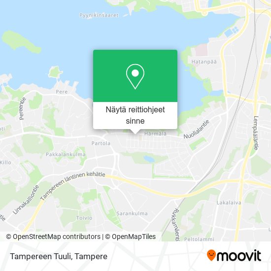 Tampereen Tuuli kartta