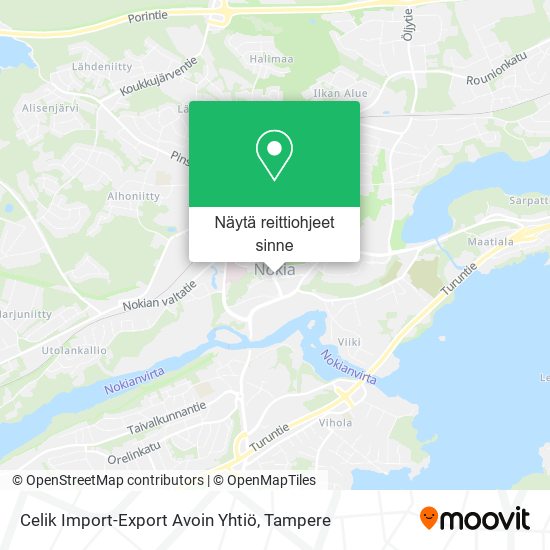 Celik Import-Export Avoin Yhtiö kartta