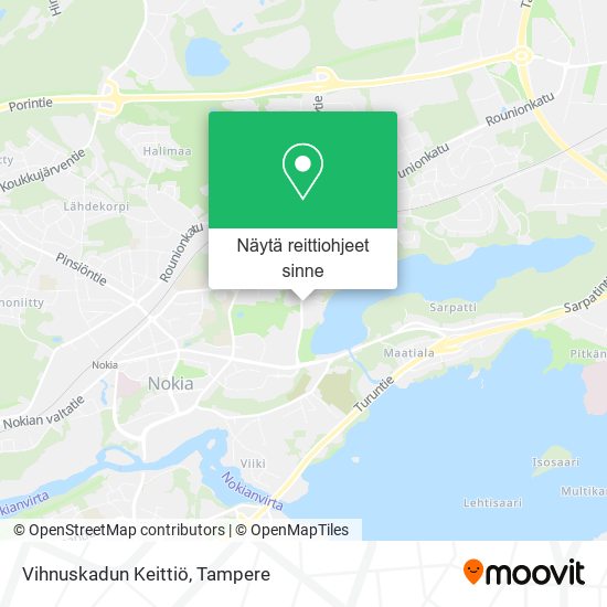 Vihnuskadun Keittiö kartta