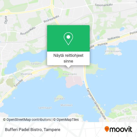 Bufferi Padel Bistro kartta