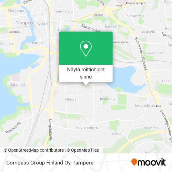 Compass Group Finland Oy kartta
