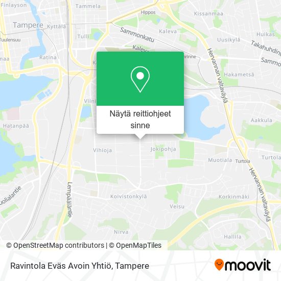 Ravintola Eväs Avoin Yhtiö kartta