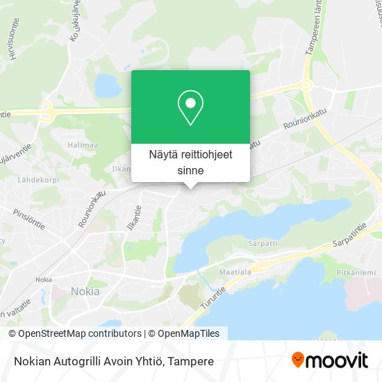 Nokian Autogrilli Avoin Yhtiö kartta