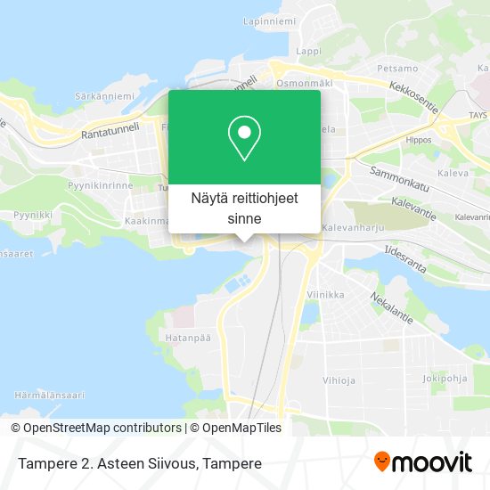 Tampere 2. Asteen Siivous kartta