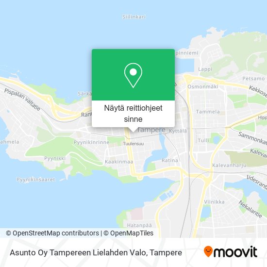 Asunto Oy Tampereen Lielahden Valo kartta
