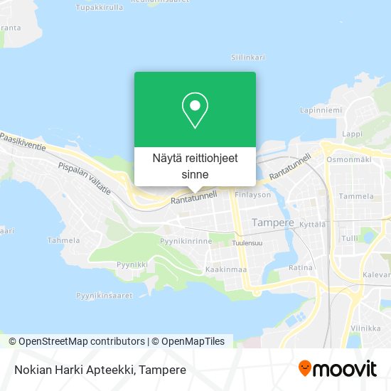 Nokian Harki Apteekki kartta