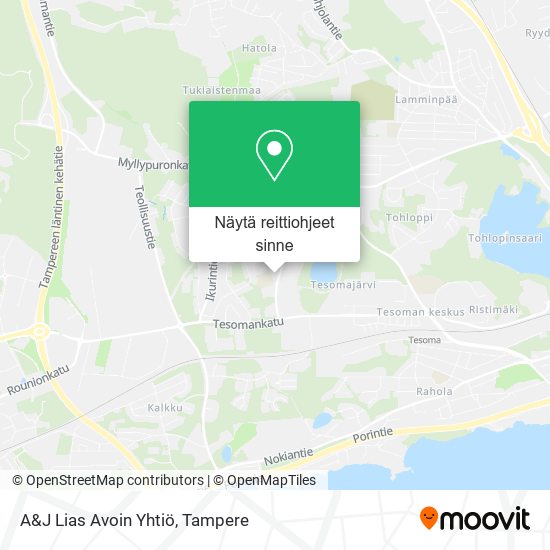 A&J Lias Avoin Yhtiö kartta