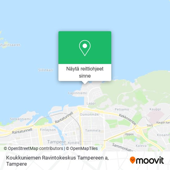 Koukkuniemen Ravintokeskus Tampereen a kartta