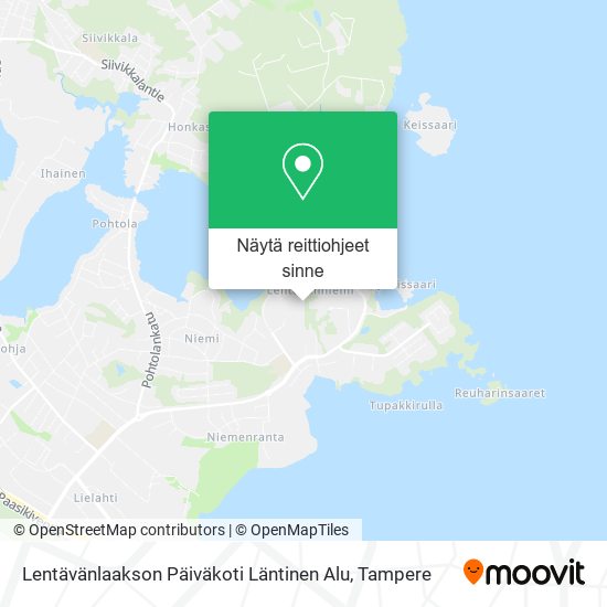 Lentävänlaakson Päiväkoti Läntinen Alu kartta