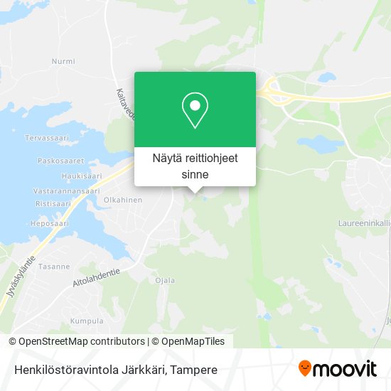 Henkilöstöravintola Järkkäri kartta