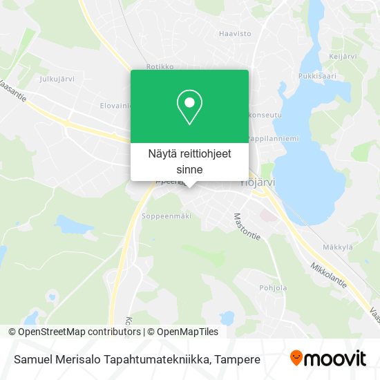 Samuel Merisalo Tapahtumatekniikka kartta