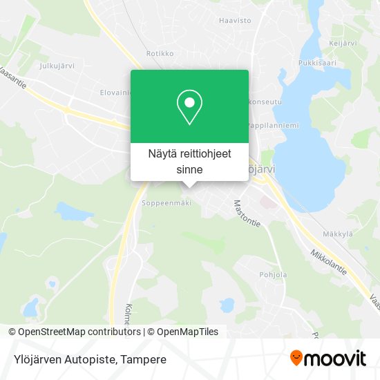 Ylöjärven Autopiste kartta