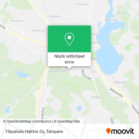 Tilipalvelu Hakkio Oy kartta