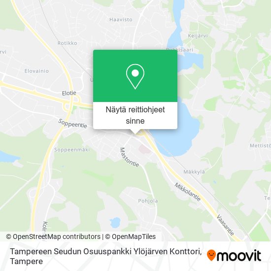 Tampereen Seudun Osuuspankki Ylöjärven Konttori kartta