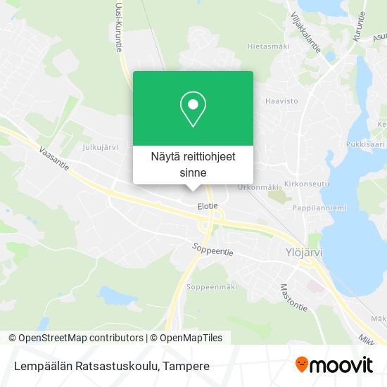Lempäälän Ratsastuskoulu kartta