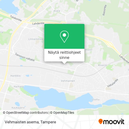 Vehmaisten asema kartta