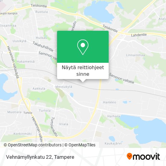 Vehnämyllynkatu 22 kartta